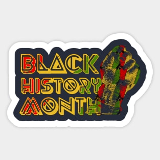 Black history month classic hands Sticker